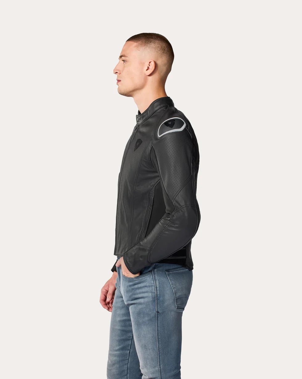 GIACCA IN PELLE REV'IT! QUADRATIC