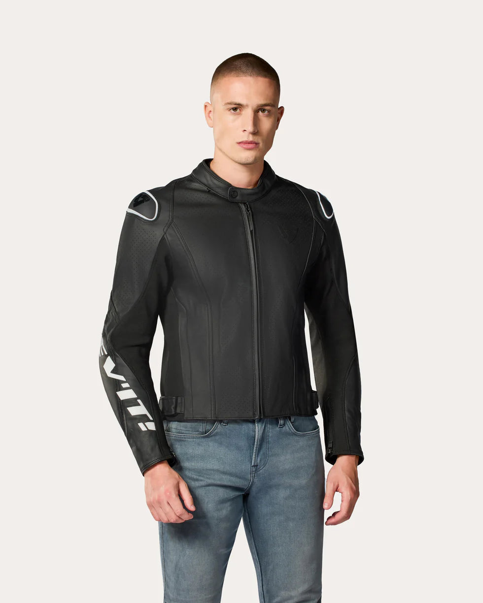 GIACCA IN PELLE REV'IT! QUADRATIC