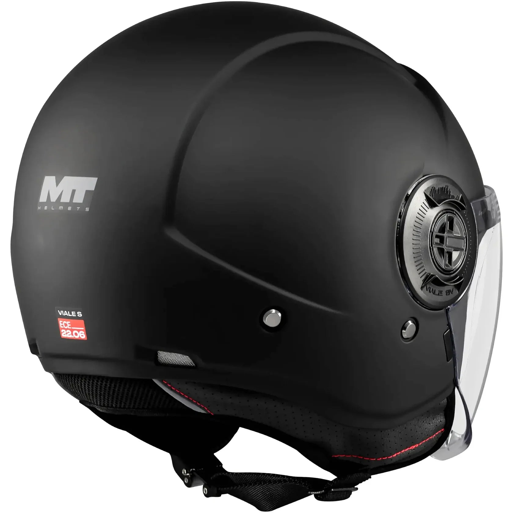 CASCO JET MT HELMETS VIALE SV S PURE A1 MATT