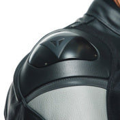 Giacca in Pelle Dainese Racing 4 Grigio - Nero Tg.58