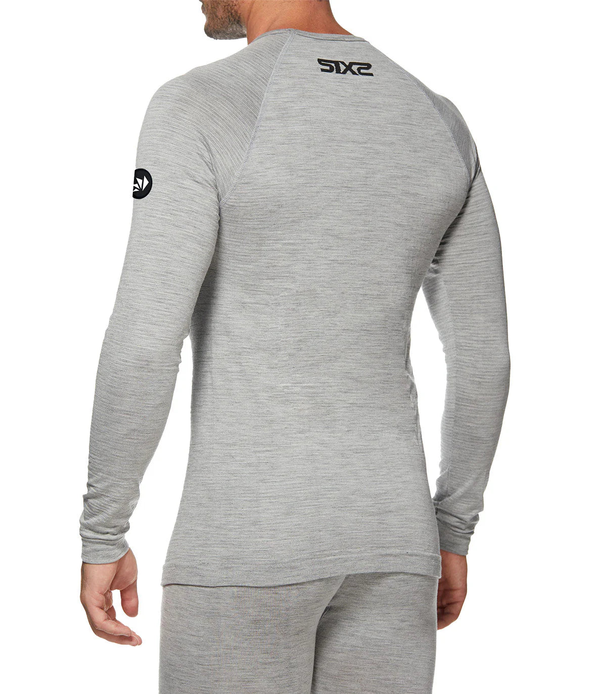 MAGLIA A MANICHE LUNGHE IN LANA MERINO SIX2 TS2 MERINO