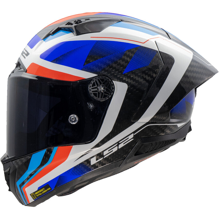 CASCO INTEGRALE LS2 THUNDER GP AERO RAUTE - Blu - Rosso