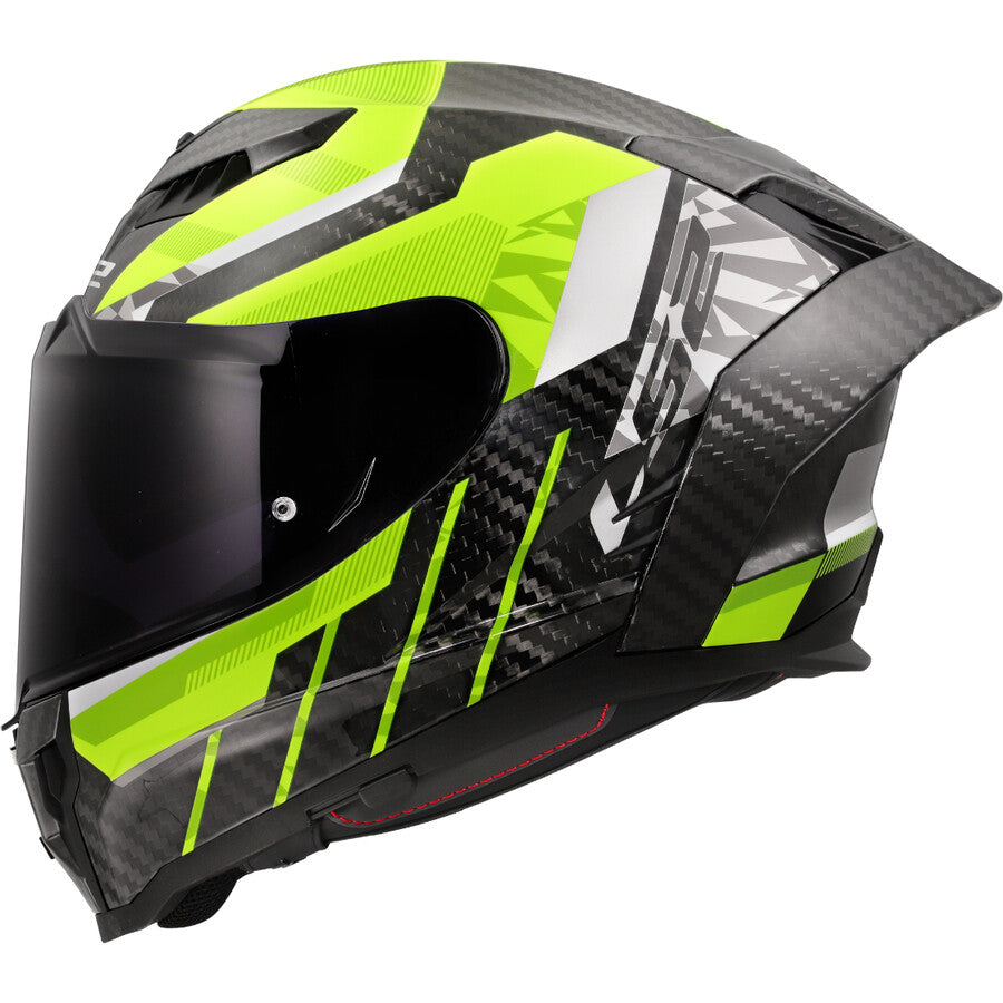 CASCO INTEGRALE LS2 DRAGON TRAX - Giallo Fluo