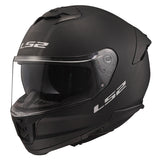 LS2 FF808 STREAM II SOLID full-face motorcycle helmet - matt black 