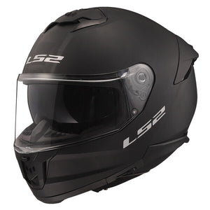 LS2 FF808 STREAM II SOLID full-face motorcycle helmet - matt black 