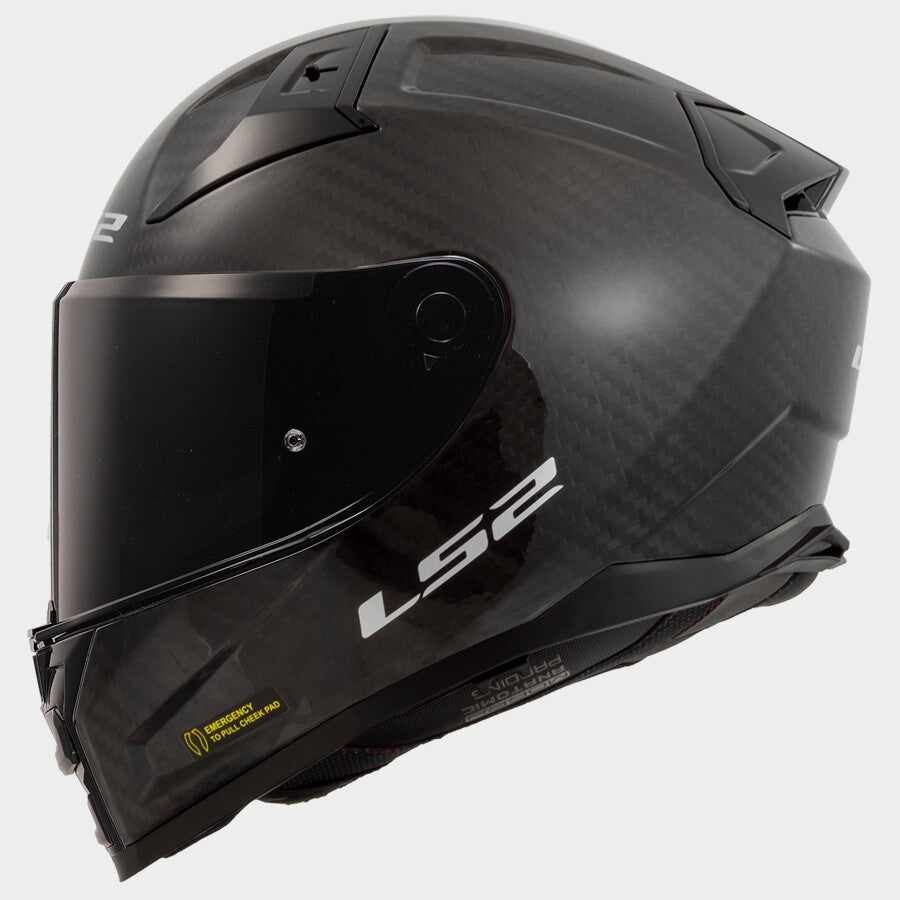 CASCO INTEGRALE LS2 VECTOR II CARBON SOLID