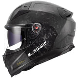 CASCO INTEGRALE LS2 VECTOR II CARBON SOLID - Carbonio Forgiato