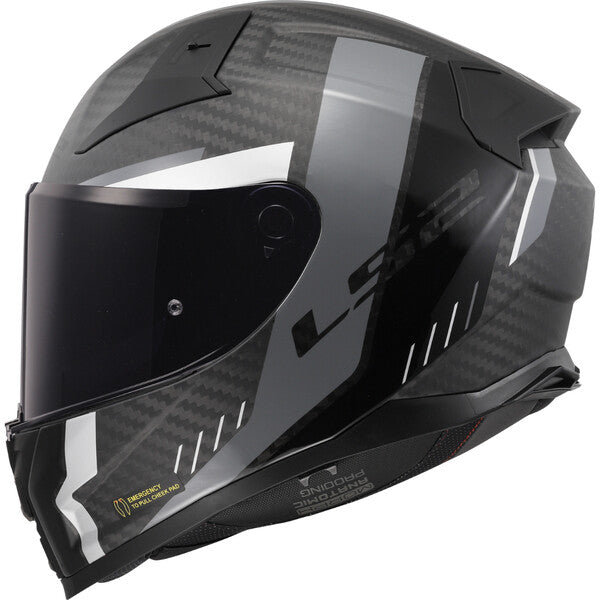 CASCO INTEGRALE LS2 VECTOR II CARBON GRID