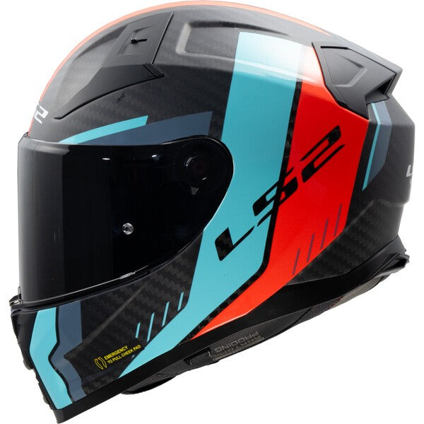 CASCO INTEGRALE LS2 VECTOR II CARBON GRID