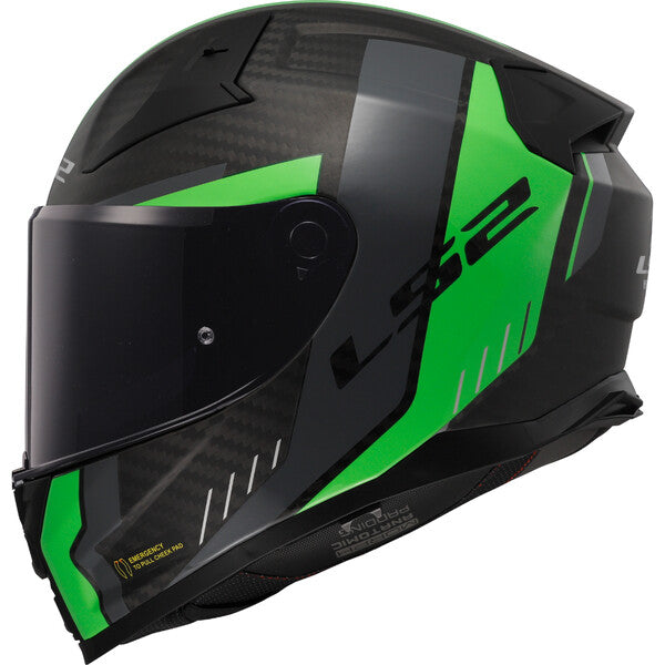 CASCO INTEGRALE LS2 VECTOR II CARBON GRID