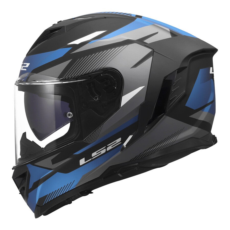 CASCO INTEGRALE LS2 STORM III KOMAI - Nero - Blu