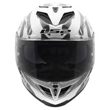 CASCO INTEGRALE LS2 STORM III KAOS - Bianco - Grigio