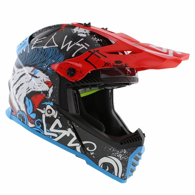 CASCO CROSS BAMBINO LS2 FAST EVO II MINI STARMAW