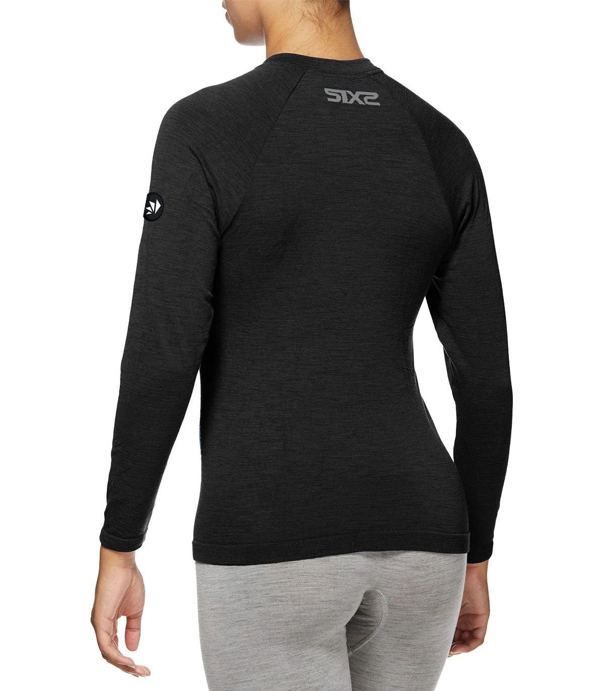 MAGLIA A MANICHE LUNGHE IN LANA MERINO SIX2 TS2 MERINO