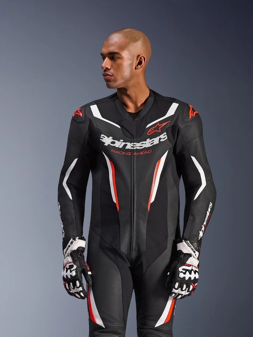 TUTA MOTO IN PELLE ALPINESTARS GP FORCE V2 1 PEZZO