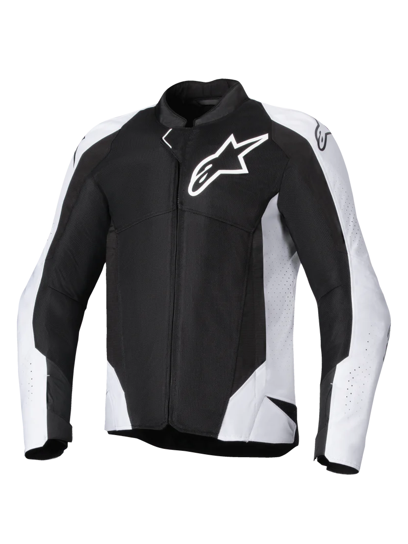 Alpinestars VIPER V2 AIR Summer Men's Motorcycle Jacket - Black/White 