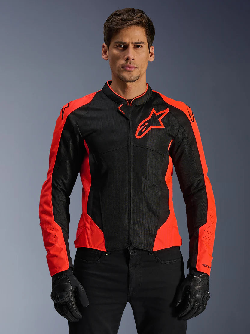 Alpinestars VIPER V2 AIR Summer Men's Motorcycle Jacket - Black/White 