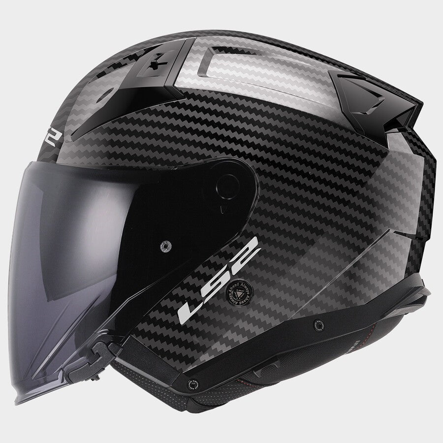 CASCO JET LS2 INFINITY II CARBON SOLID