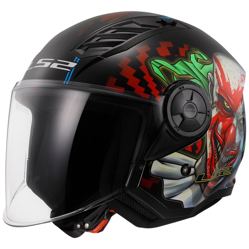 ls2 graphic helmets LS2 AIRFLOW II Happy Dreams Jet Helmet black/red/green graphic – Aventurx EU