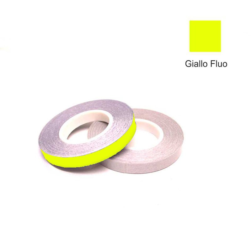 Rim Stripe Decal - Neon Yellow (7mm)