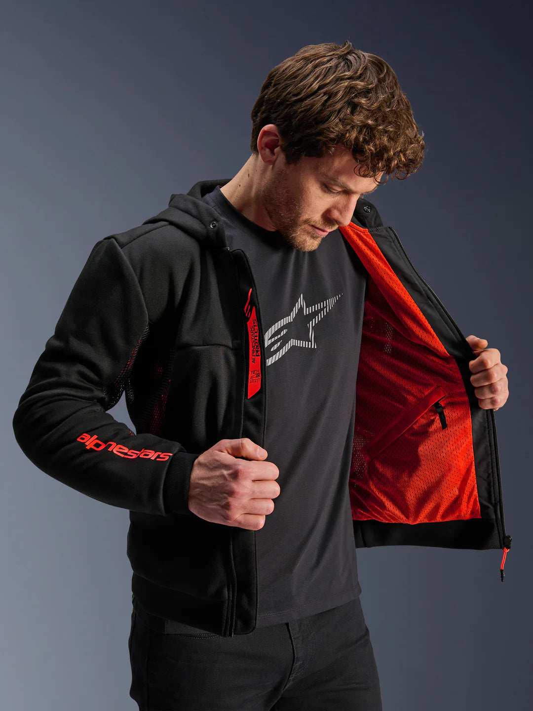 FELPA CON PROTEZIONI ALPINESTARS CHROME AIR SPORT