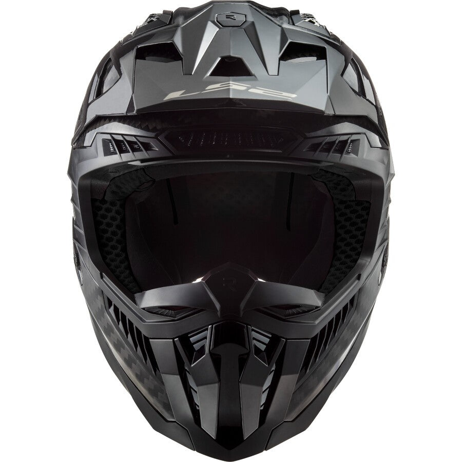 CASCO CROSS LS2 X-FORCE CARBON - Carbonio Opaco