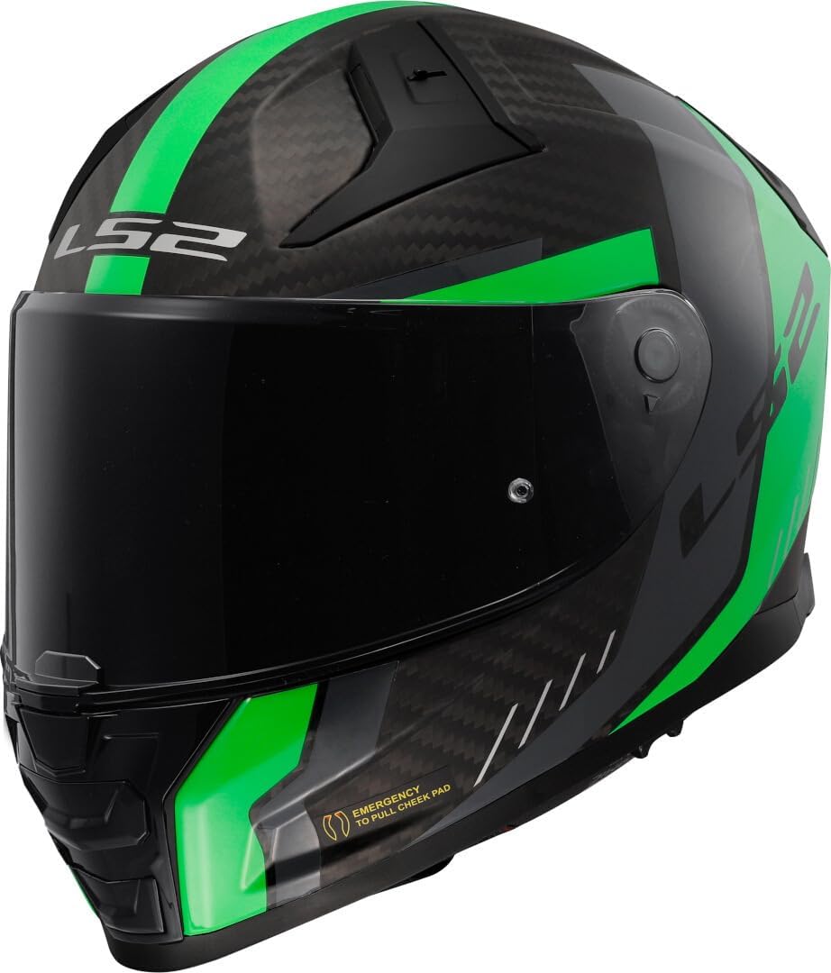 CASCO INTEGRALE LS2 VECTOR II CARBON GRID
