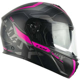 CGM C-MAX CITY modular motorcycle helmet - black / fuchsia