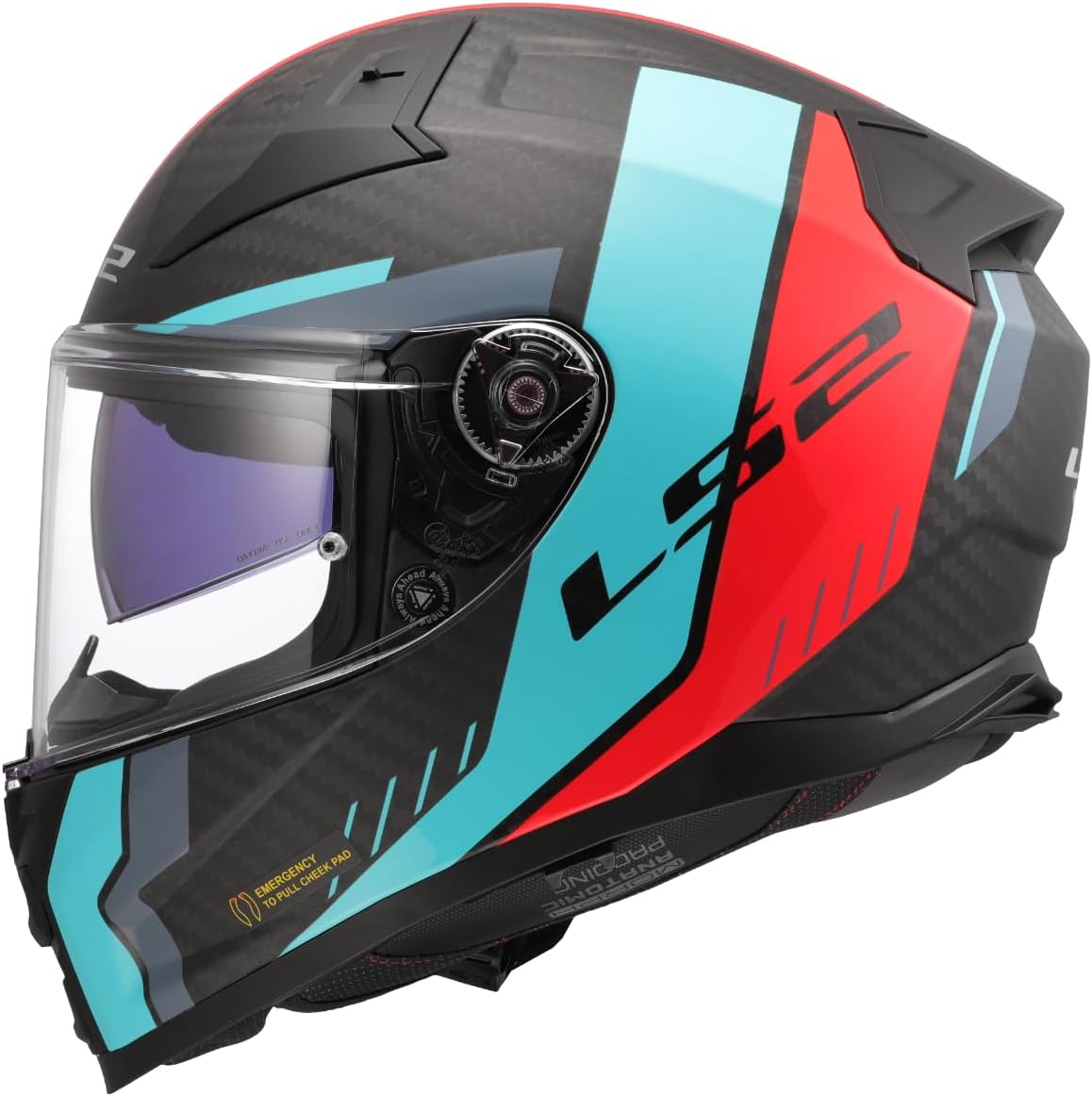 CASCO INTEGRALE LS2 VECTOR II CARBON GRID