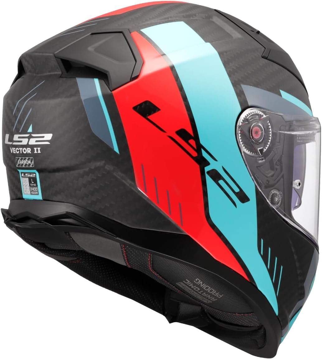 CASCO INTEGRALE LS2 VECTOR II CARBON GRID