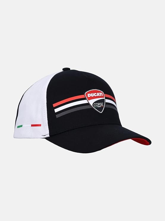 CAPPELLINO A VISIERA CURVA DUCATI CORSE PATCH STRIPES