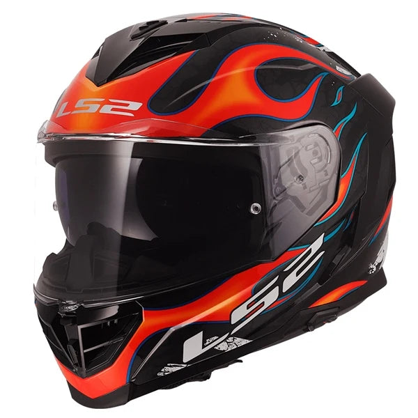 CASCO INTEGRALE LS2 STORM III FLAMES