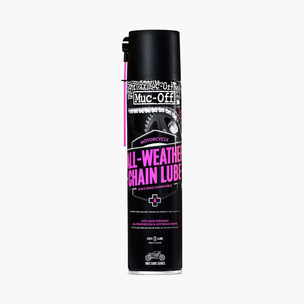 LUBRIFICANTE CATENA MOTO MUC-OFF ALL-WEATHER CHAIN LUBE 400ML