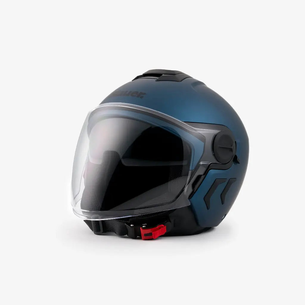 CASCO DEMI-JET BLAUER HT DJ-01 MONO