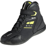SCARPE IMPERMEABILI IN PELLE LS2 GARRA WP DONNA - Nero - Giallo Fluo