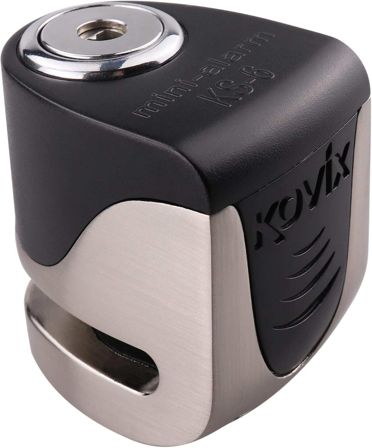 BLOCCADISCO ALLARMATO CON RICARICA USB KOVIX KS6-BM BRUSH METAL
