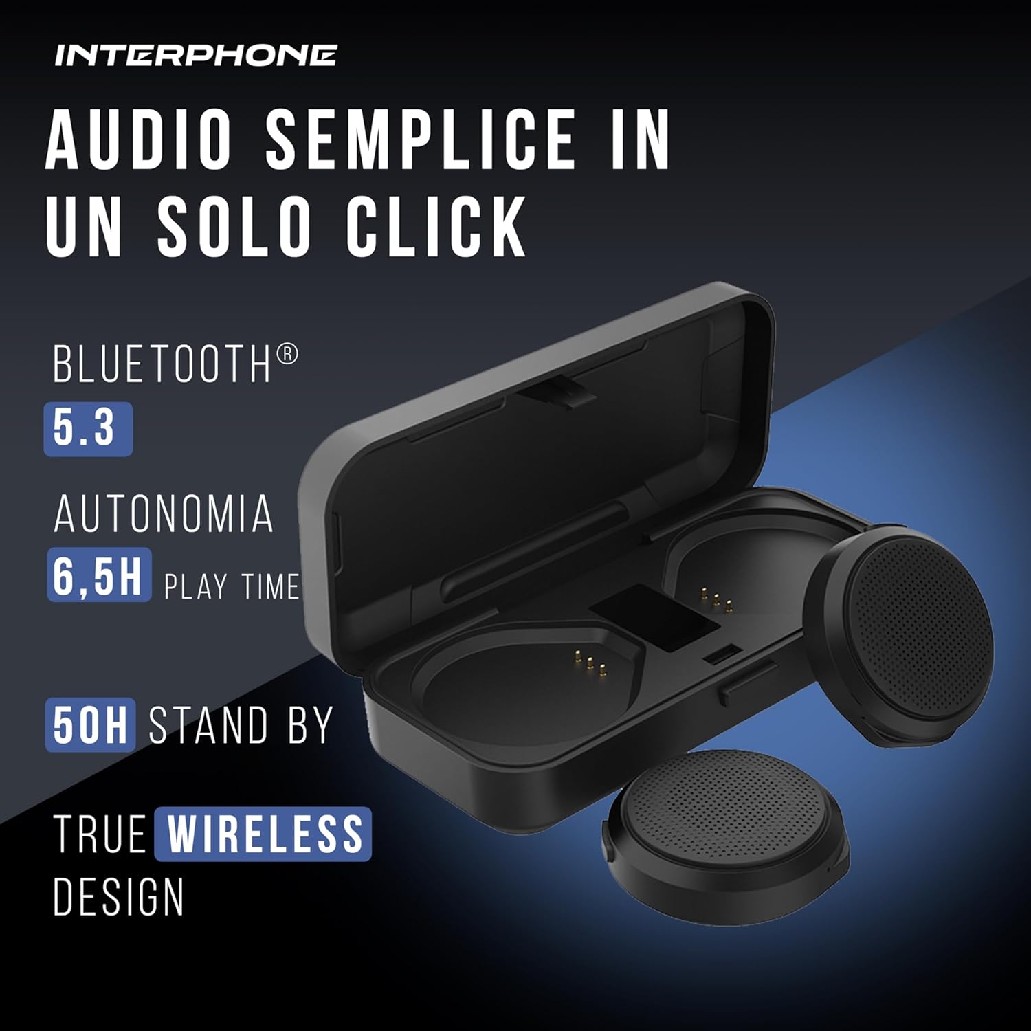 AURICOLARI BLUETOOTH DA CASCO INTERPHONE ZERO TWS