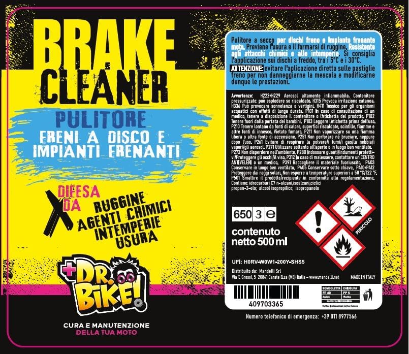 PULITORE FRENI DR.BIKE 500ML