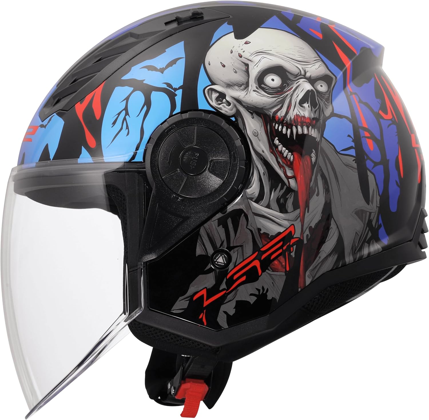 CASCO JET LS2 AIRFLOW II ZOMBIE II