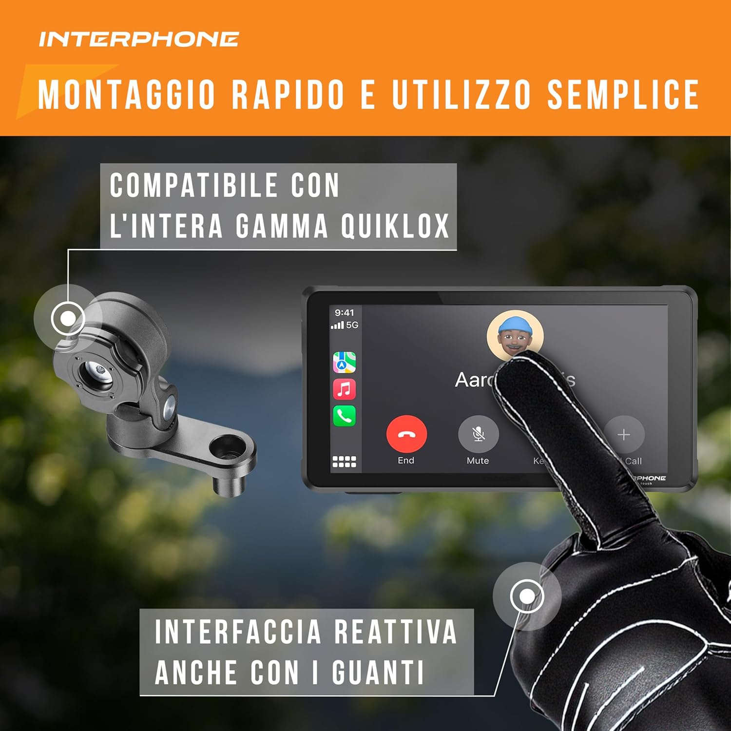 RIDESYNC INTERPHONE - "CAR PLAY" &amp; "ANDROID AUTO" FOR MOTORCYCLES