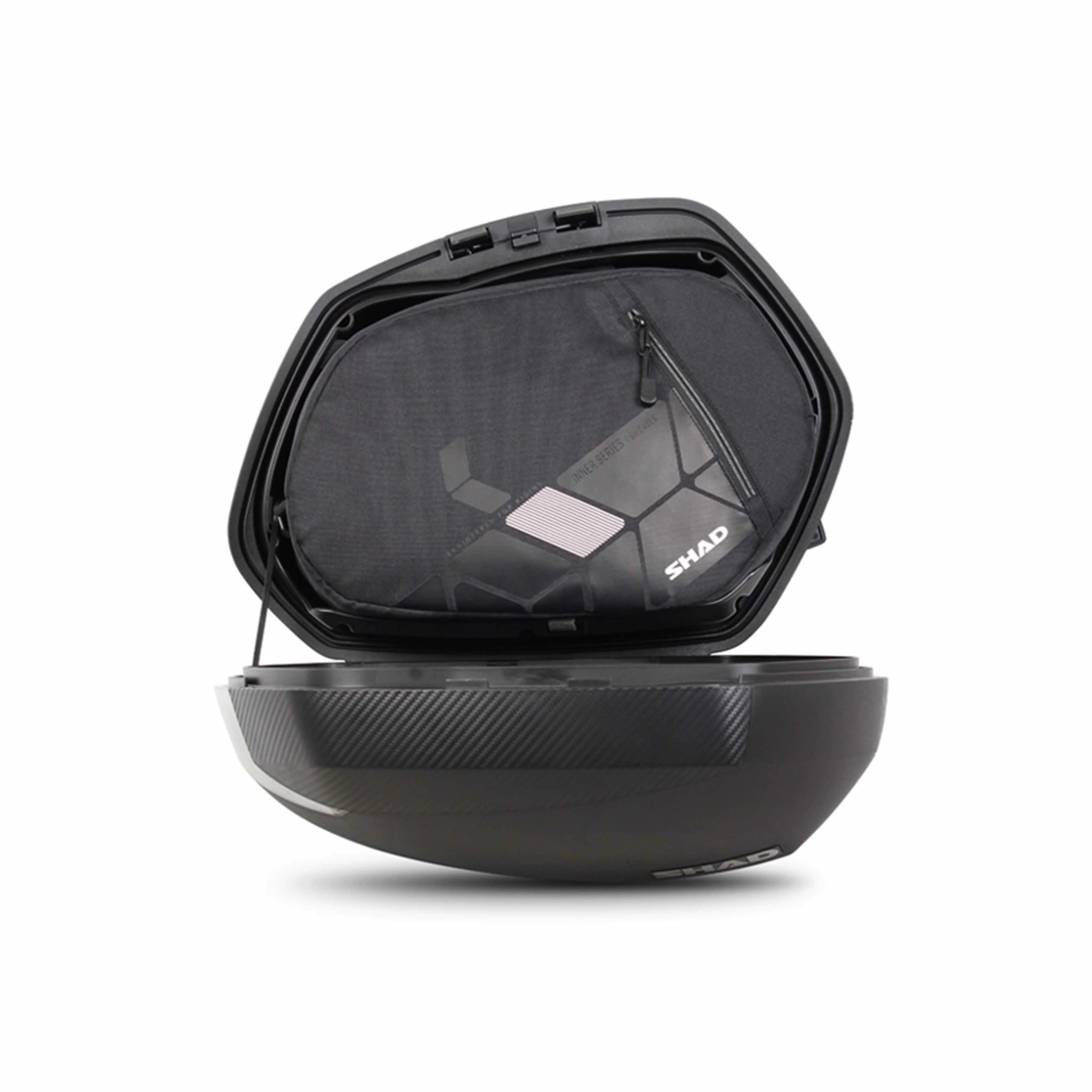 SET DI VALIGIE LATERALI SH36 CON COVER IN CARBON LOOK