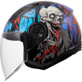 CASCO JET LS2 AIRFLOW II ZOMBIE II