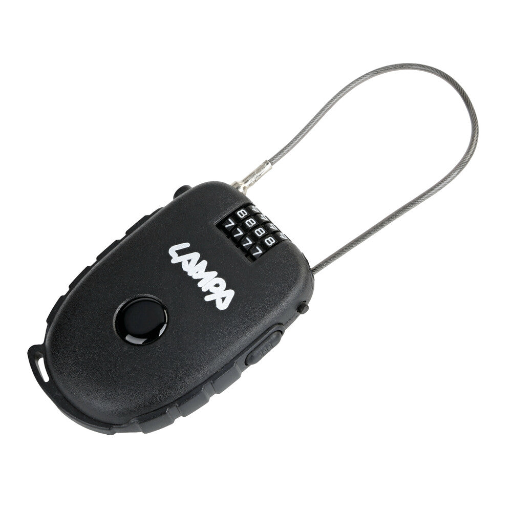 LUCCHETTO ANTIFURTO A COMBINAZIONE PER CASCO LAMPA KIRO-LOCK