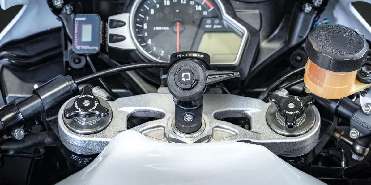 PHONE HOLDER FOR MOTORCYCLE STEM 