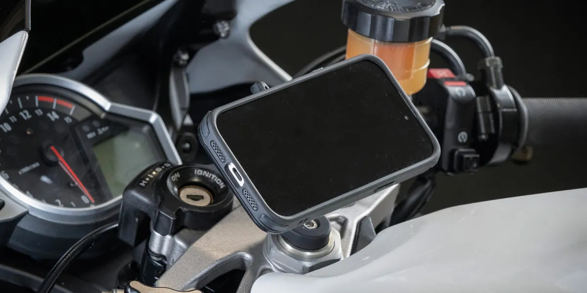 PHONE HOLDER FOR MOTORCYCLE STEM 