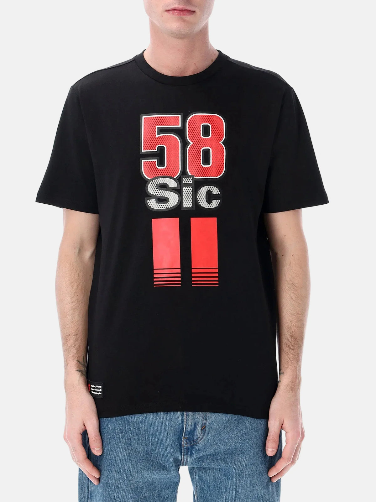 T-SHIRT MARCO SIMONCELLI SUPERSIC 58 DOPPIA RIGA UFFICIALE MOTOGP