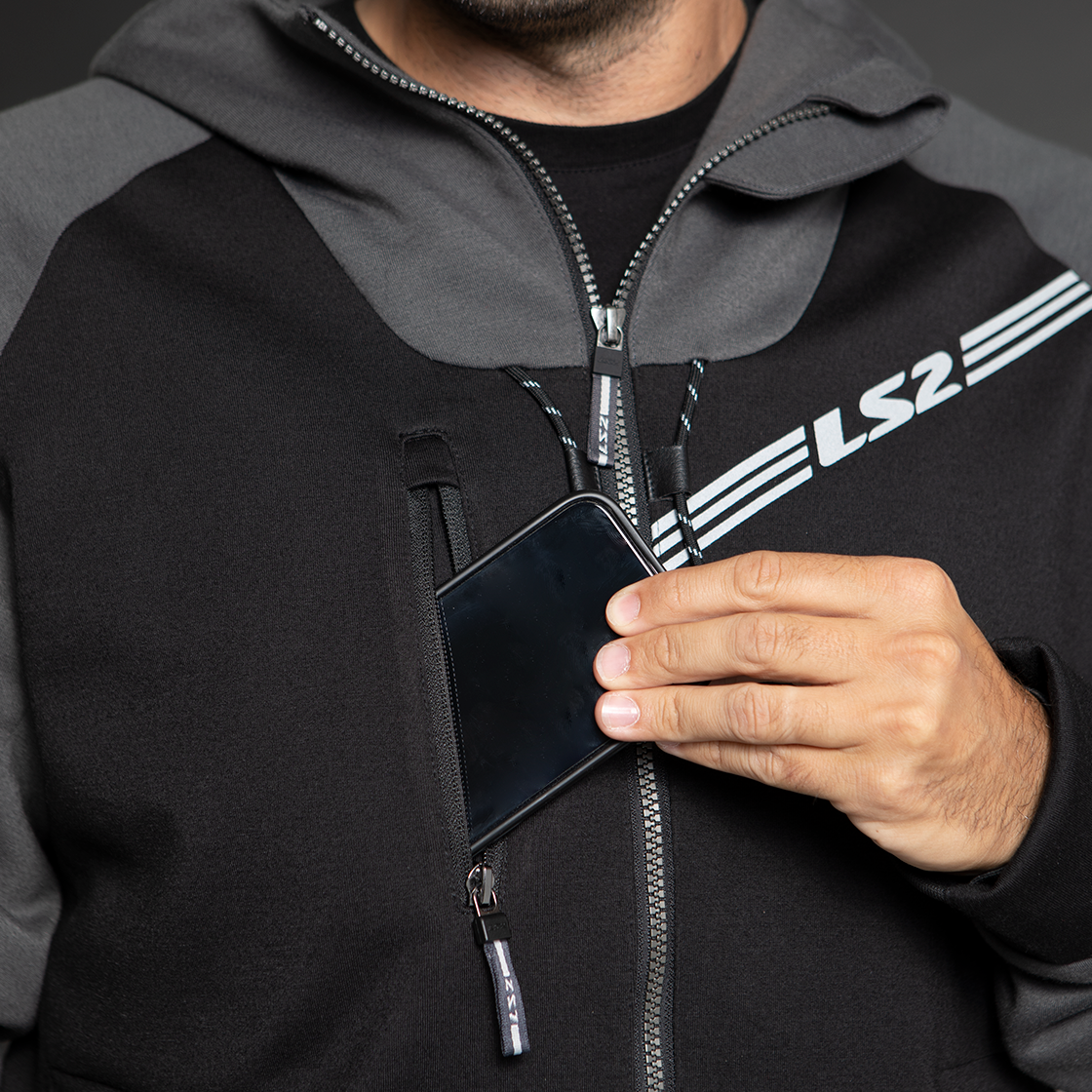 FELPA CON PROTEZIONI LS2 THROTTLE