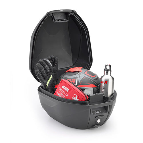 BAULETTO GIVI C30 MONOLOCK 30L NERO CATADIOTTRO ROSSO