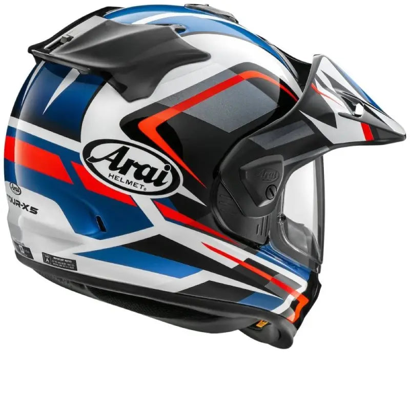 Casco integrale ARAI Tour-X5 Discovery - bianco/rosso/blu