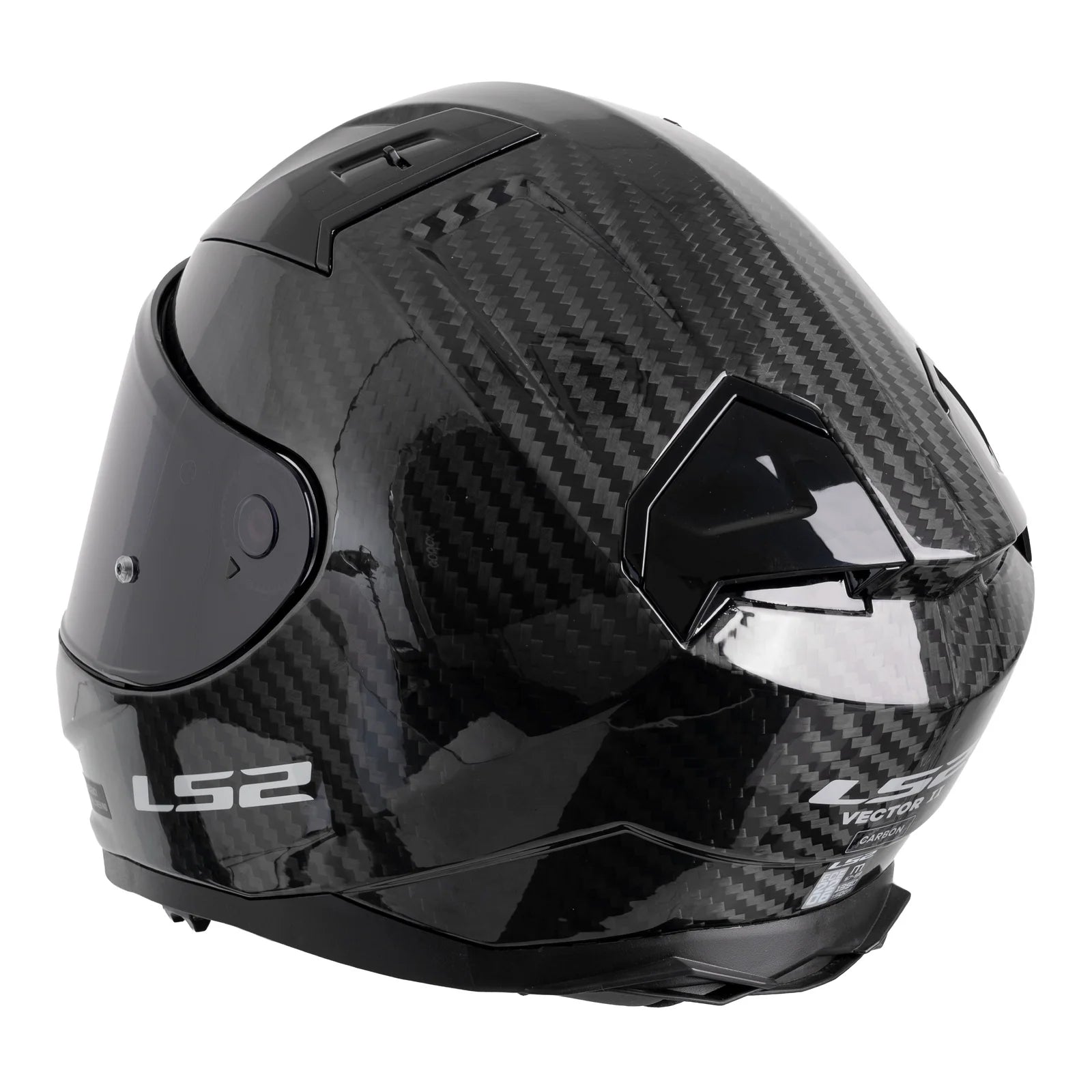 CASCO INTEGRALE LS2 VECTOR II CARBON SOLID